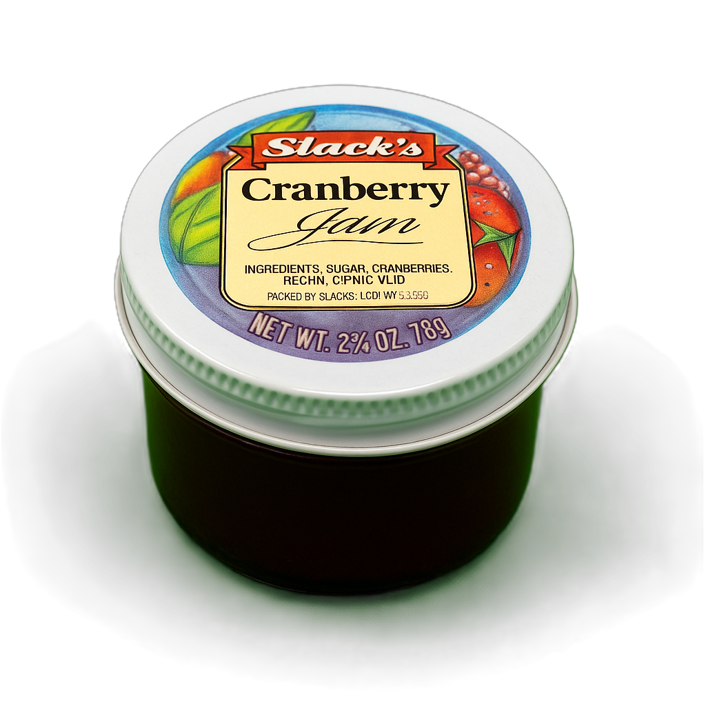 Slack's Cranberry Jam, 2.75oz