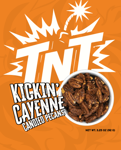 Kickin’ Cayenne Pecans, 3.25oz | ⭐ FUNDRAISER