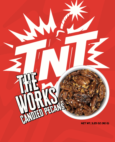 The Works candied Pecans, 3.25oz | ⭐ FUNDRAISER